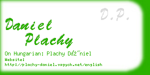 daniel plachy business card